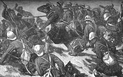Die Schlacht von El Teb, um 1881-85 von Unbekannt