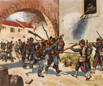 Die Schlacht von Sedan, 1. September 1870 von Unbekannt