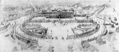 Der Buckingham-Palast, der sein soll, 1910 von Unbekannt