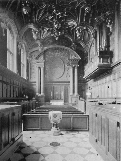 Die Kapelle, Hampton Court Palace, 1903 von Unbekannt
