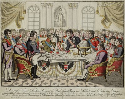 Der Wiener Kongress, um 1815 von Unbekannt