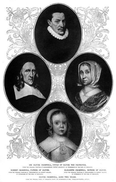 Die Familie Cromwell, 1899 von Unbekannt
