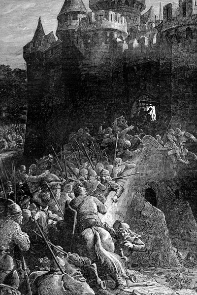 Der Streit der Kreuzfahrer, 1909 von Unbekannt