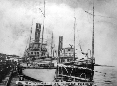 Die Dauntless und die Drei Freunde, 1868, 1920er Jahre von Unbekannt