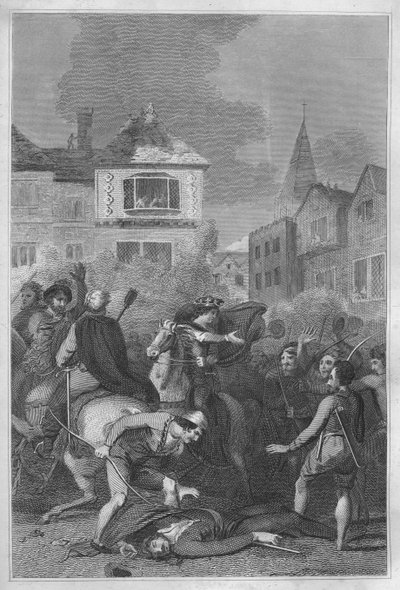 Der Tod von Wat Tyler, 1838 von Unbekannt