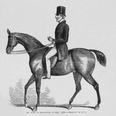 Der Herzog von Wellington, um 1842 von Unbekannt