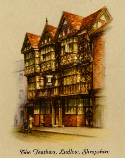 The Feathers, Ludlow, Shropshire, 1936 von Unbekannt