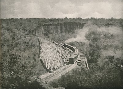 Die Gokteik-Schlucht und Eisenbahnbrücke, 1900 von Unbekannt