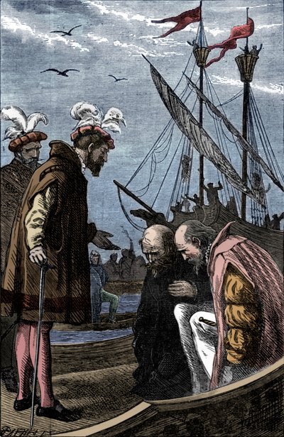 Der König besucht Vasco da Gama, 1904 von Unbekannt