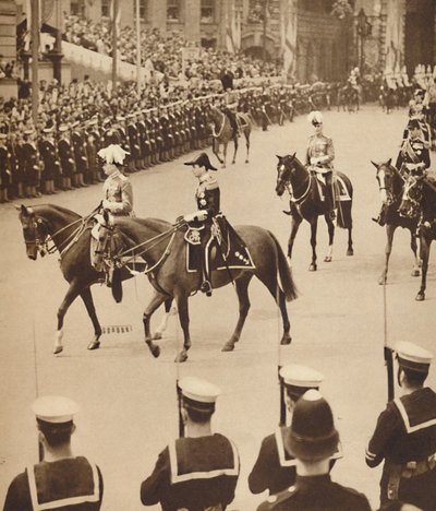 Die persönlichen Adjutanten des Königs, 12. Mai 1937 von Unbekannt