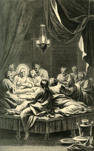 Das letzte Abendmahl, 17. Jahrhundert, 1908 von Unbekannt