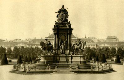 Das Maria-Theresia-Denkmal, Wien, Österreich, um 1935 von Unbekannt