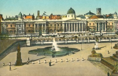 Die Nationalgalerie und der Trafalgar Square, London, um 1910 von Unbekannt