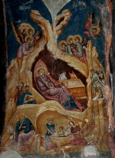 Die Geburt Christi, 14. Jahrhundert von Unbekannt
