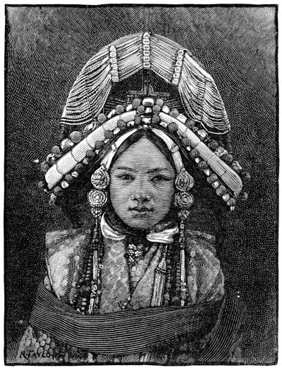 Die Rani von Sikkim, 1889 von Unbekannt