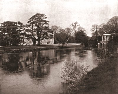 Der Fluss Nadder, Wilton House, Wiltshire, 1894 von Unbekannt