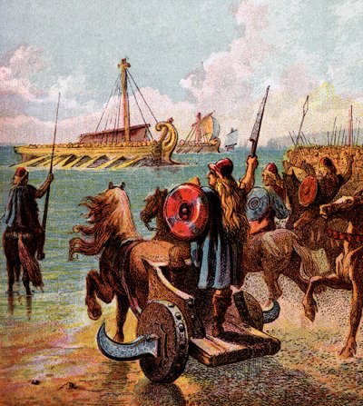 Die Römer erobern Britannien, ca. 1850 von Unbekannt