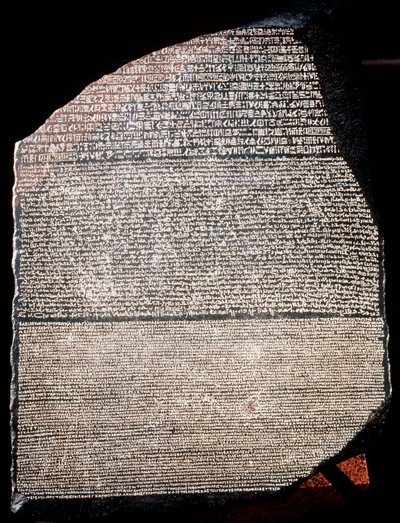 Der Stein von Rosetta, 196 v. Chr. von Unbekannt