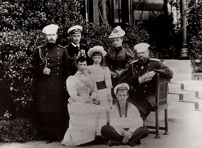 Die russische kaiserliche Familie, um 1892-1894 von Unbekannt