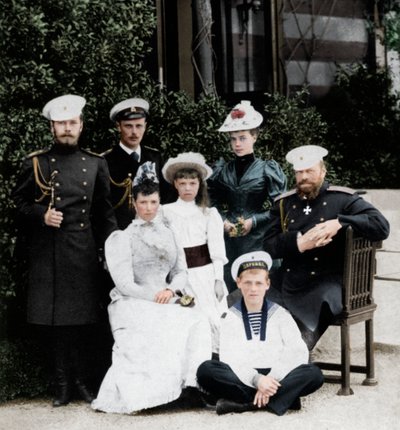 Die russische kaiserliche Familie, um 1894, 1964 von Unbekannt