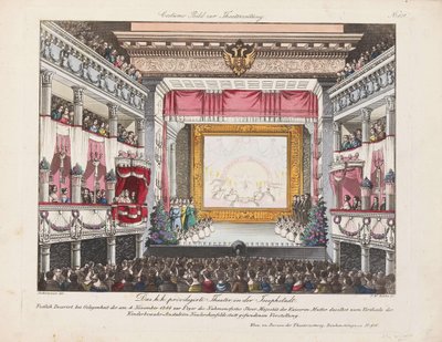 Das Theater in der Josefstadt, 1844 von Unbekannt