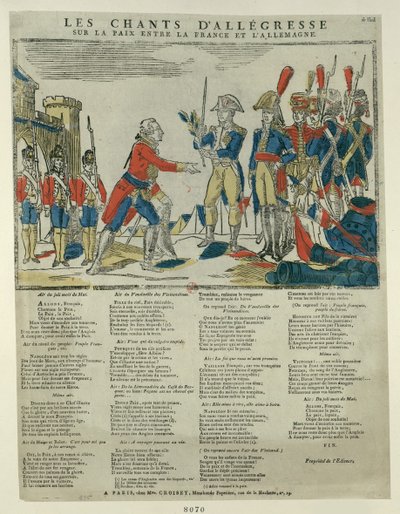 Der Vertrag von Pressburg, 1805 von Unbekannt