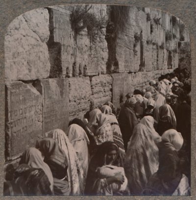 Die Klagemauer der Juden, Jerusalem, ca. 1900 von Unbekannt