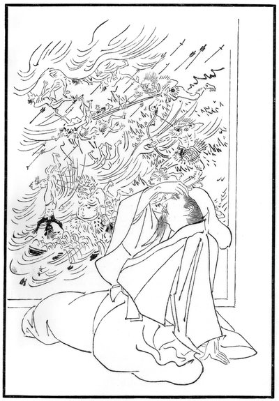 Der Tod von Kose no Hirotaka, 1886 von Unbekannt