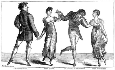 Der erste Quadrille-Tanz bei Almacks, 1891 von Unbekannt