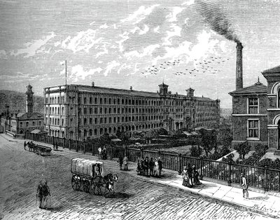 Die Mühle in Saltaire von Unbekannt