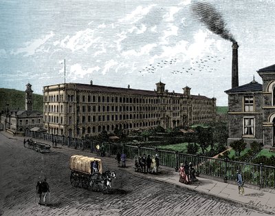 Die Mühle in Saltaire, ca. 1880 von Unbekannt