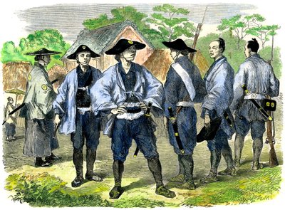 Die neue Abgabe der japanischen Infanterie, 19. Jahrhundert von Unbekannt