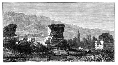 Die Ruinen von Sardis, Lydien, Türkei, um 1890 von Unbekannt