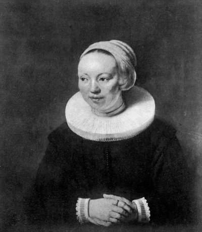 Die Frau von Nicolas Berghem, 1647, 1901 von Unbekannt