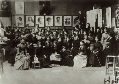 Die Frauen der Académie Julian, 1880-1890 von Unbekannt