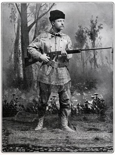 Theodore Roosevelt, amerikanischer Soldat und Politiker, ca. 1898 von Unbekannt