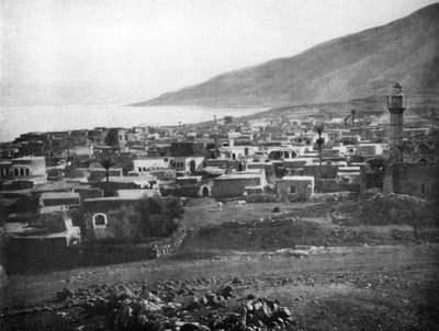 Tiberias und der See Genezareth, 1926 von Unbekannt