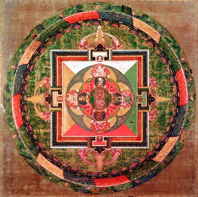 Tibetisches buddhistisches Mandala von Unbekannt