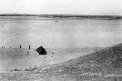 Tigris-Fluss, Samarra, Mesopotamien, 1918 von Unbekannt