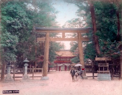 Torii, Schrein-Tor, Nishigamo, Kyoto, Japan von Unbekannt