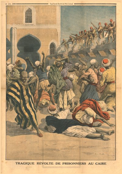 Tragische Rebellion der Gefangenen in Kairo, 1914 von Unbekannt