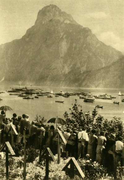 Traunstein und Traunsee, Oberösterreich, ca. 1935 von Unbekannt