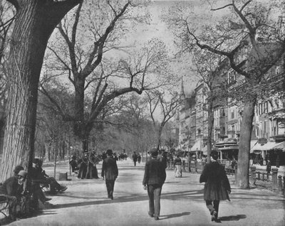 Tremont Street und The Common, Boston, USA, ca. 1900 von Unbekannt