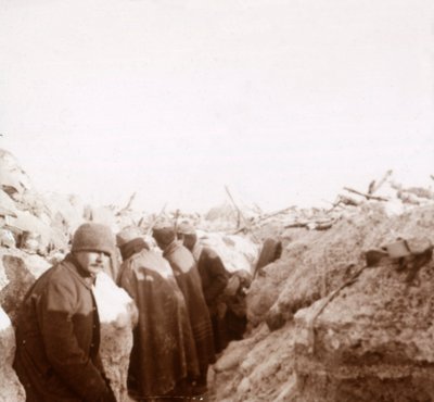 Schützengräben, Tahure, Nordfrankreich, ca. 1914-1918 von Unbekannt