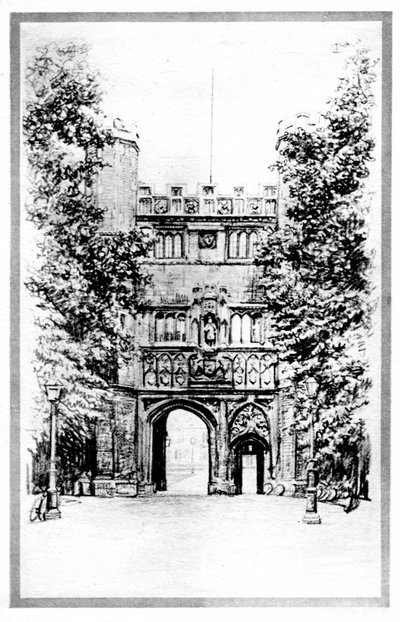 Trinity College, Cambridge, frühes 20. Jahrhundert von Unbekannt