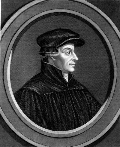 Ulrich Zwingli, Schweizer Reformator, ca. 1530, 1851 von Unbekannt