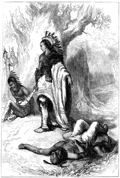 Uncas und Miantonomoh, 1643 um 1880 von Unbekannt