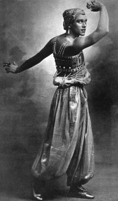 Vaslav Nijinsky, russischer Balletttänzer und Choreograf von Unbekannt