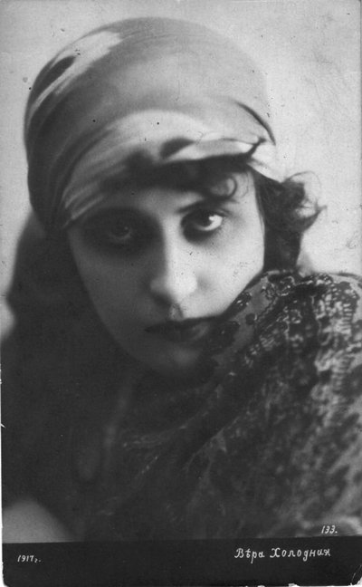 Vera Kholodnaya, russische Stummfilmschauspielerin, 1916 von Unbekannt