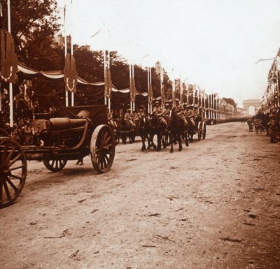 Siegesparade, Paris, Frankreich, ca. 1918-1919 von Unbekannt